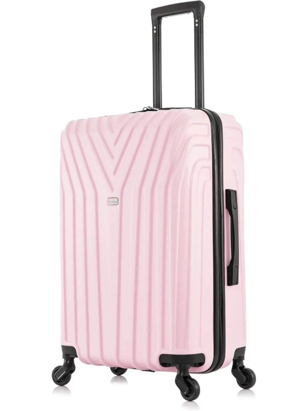 Lightweight 24-Inch Medium Hardside Spinner Luggage - Stylish Pink Travel Bag